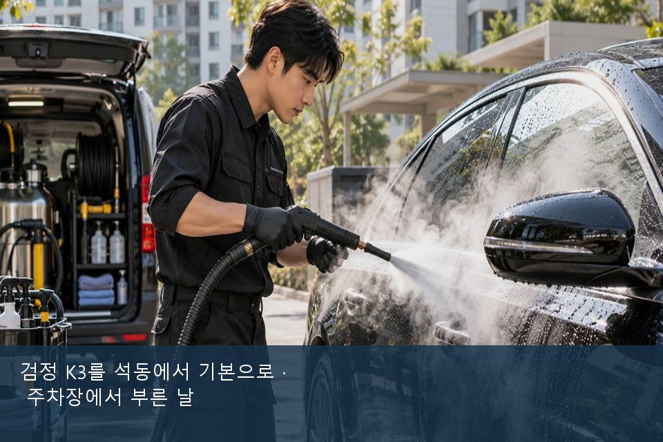 검정 K3를 석동에서 기본으로 · 주차장에서 부른 날