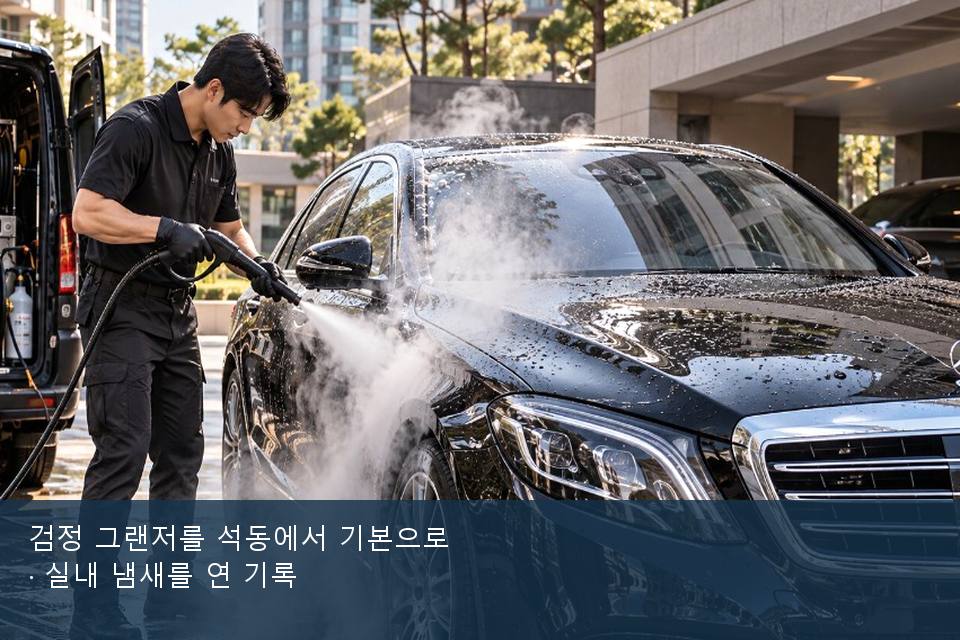 검정 그랜저를 석동에서 기본으로 · 실내 냄새를 연 기록